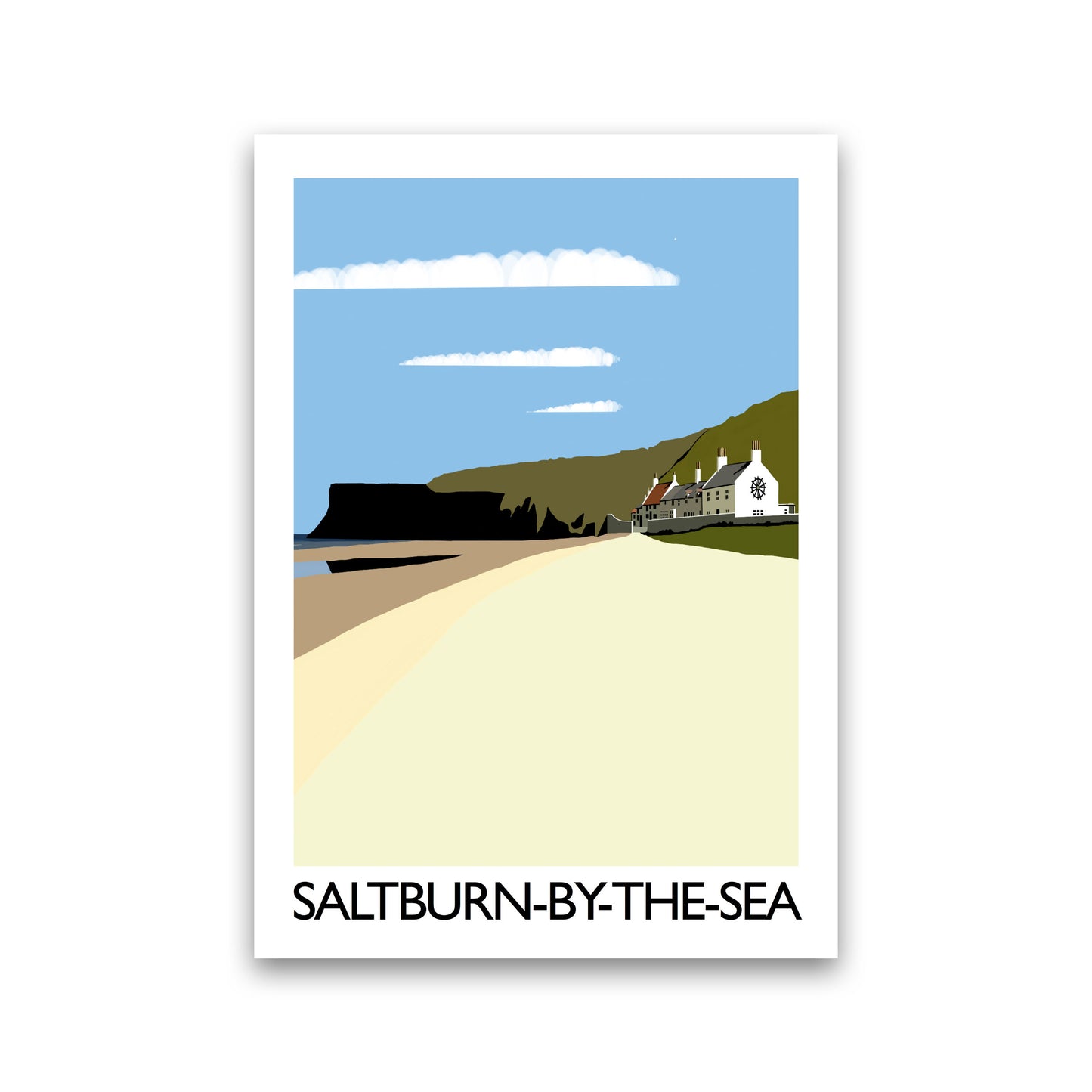 Saltburn-By-The-Sea Art Print by Richard O'Neill