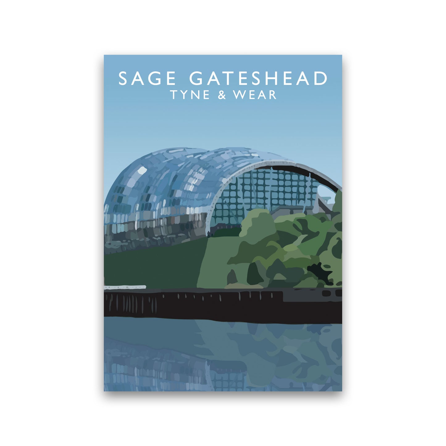 Sage Gateshead Tyne & Wear Art Print by Richard O'Neill