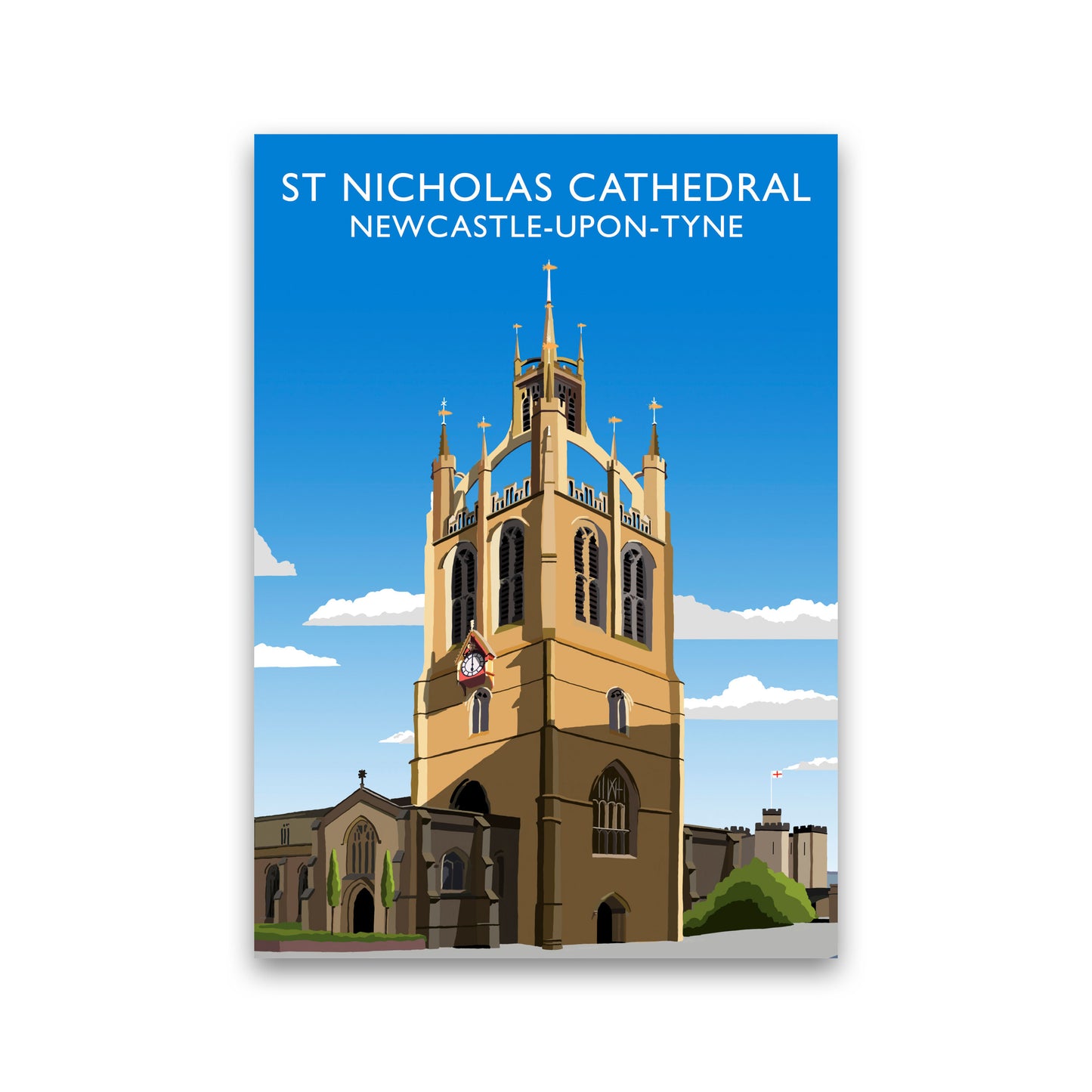 St Nicholas Cathedral Newcastle-Upon-Tyne, Art Print by Richard O'Neill