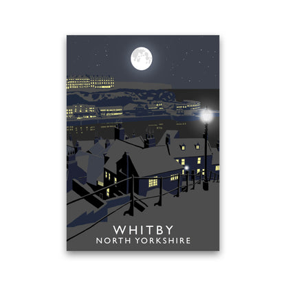Whitby by Richard O'Neill Yorkshire Art Print, Vintage Travel Poster