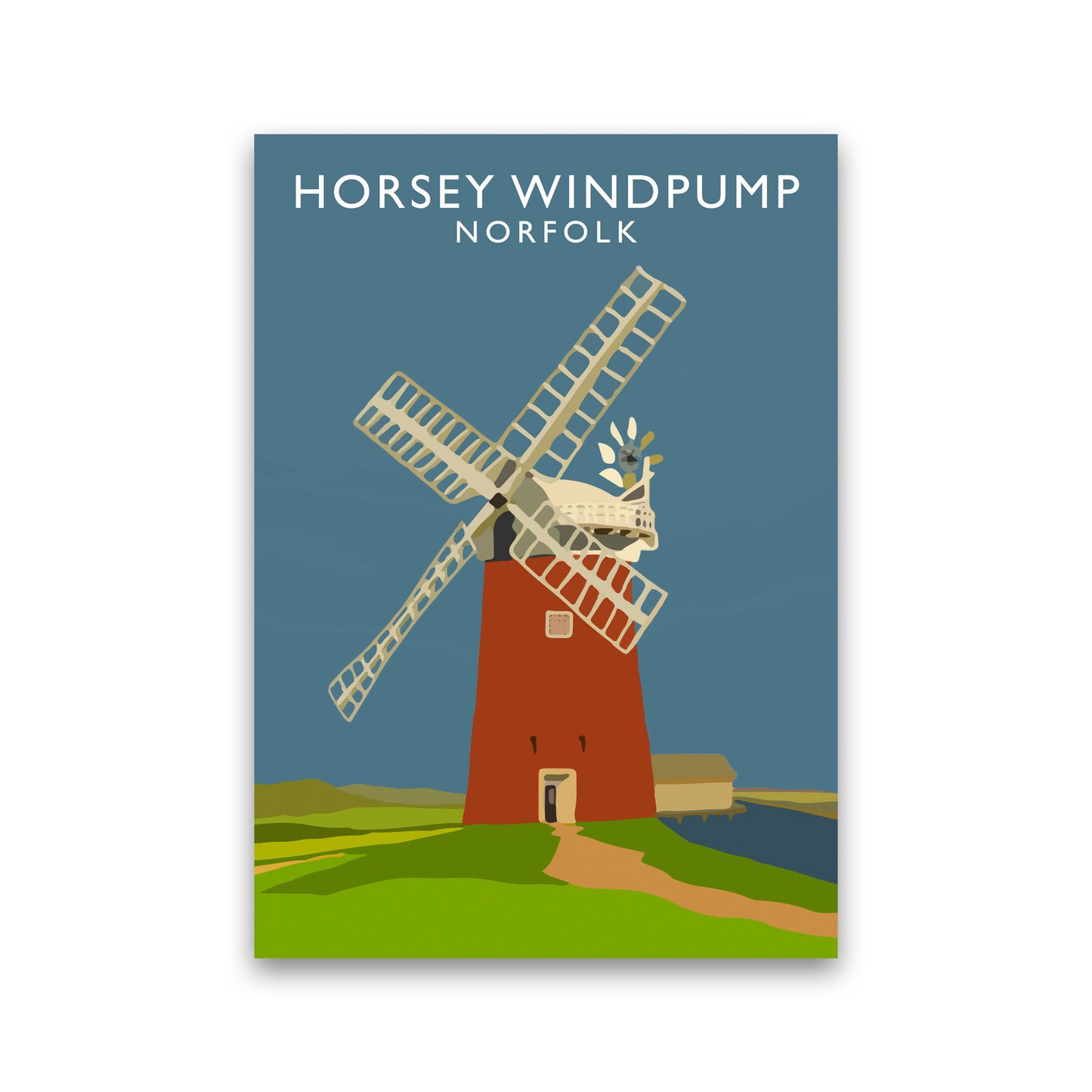 Horsey Windpump Norfolk Art Print by Richard O'Neill