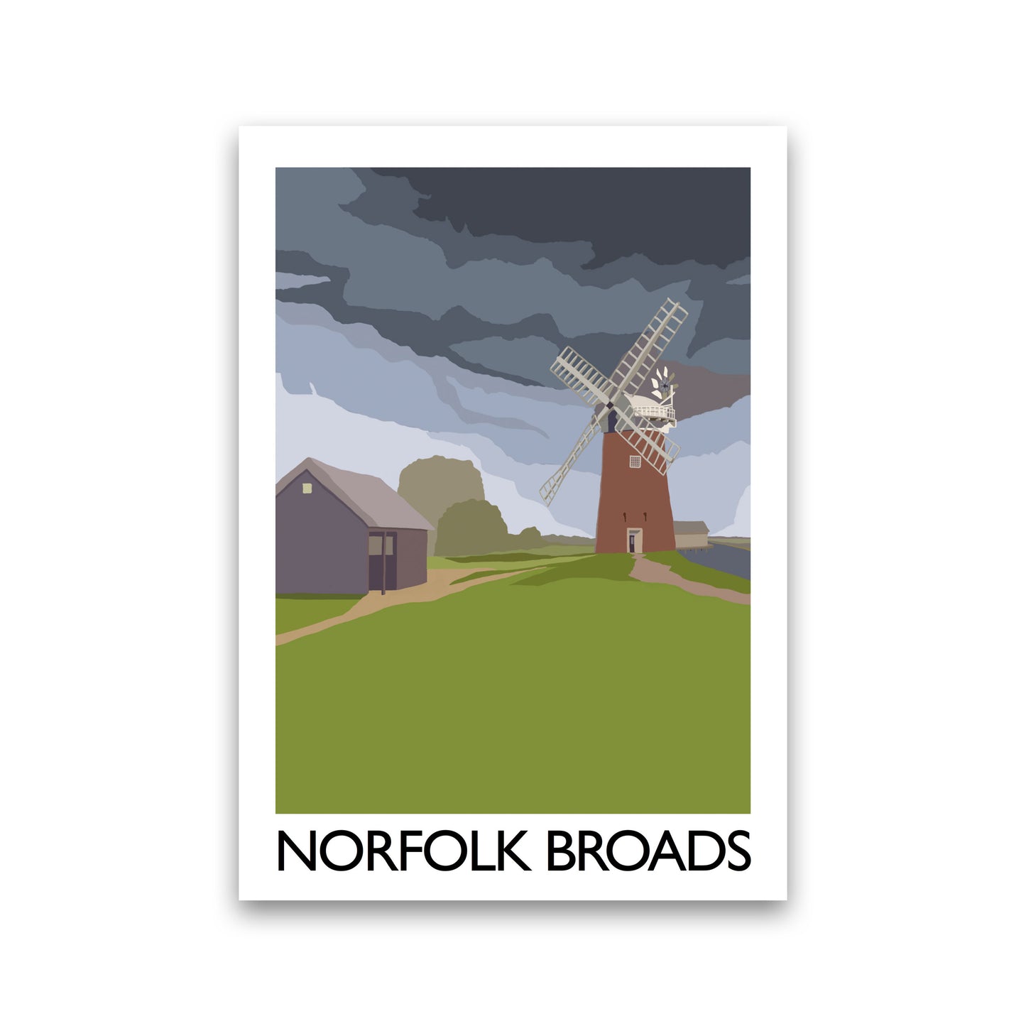 Norfolk Broads Art Print by Richard O'Neill