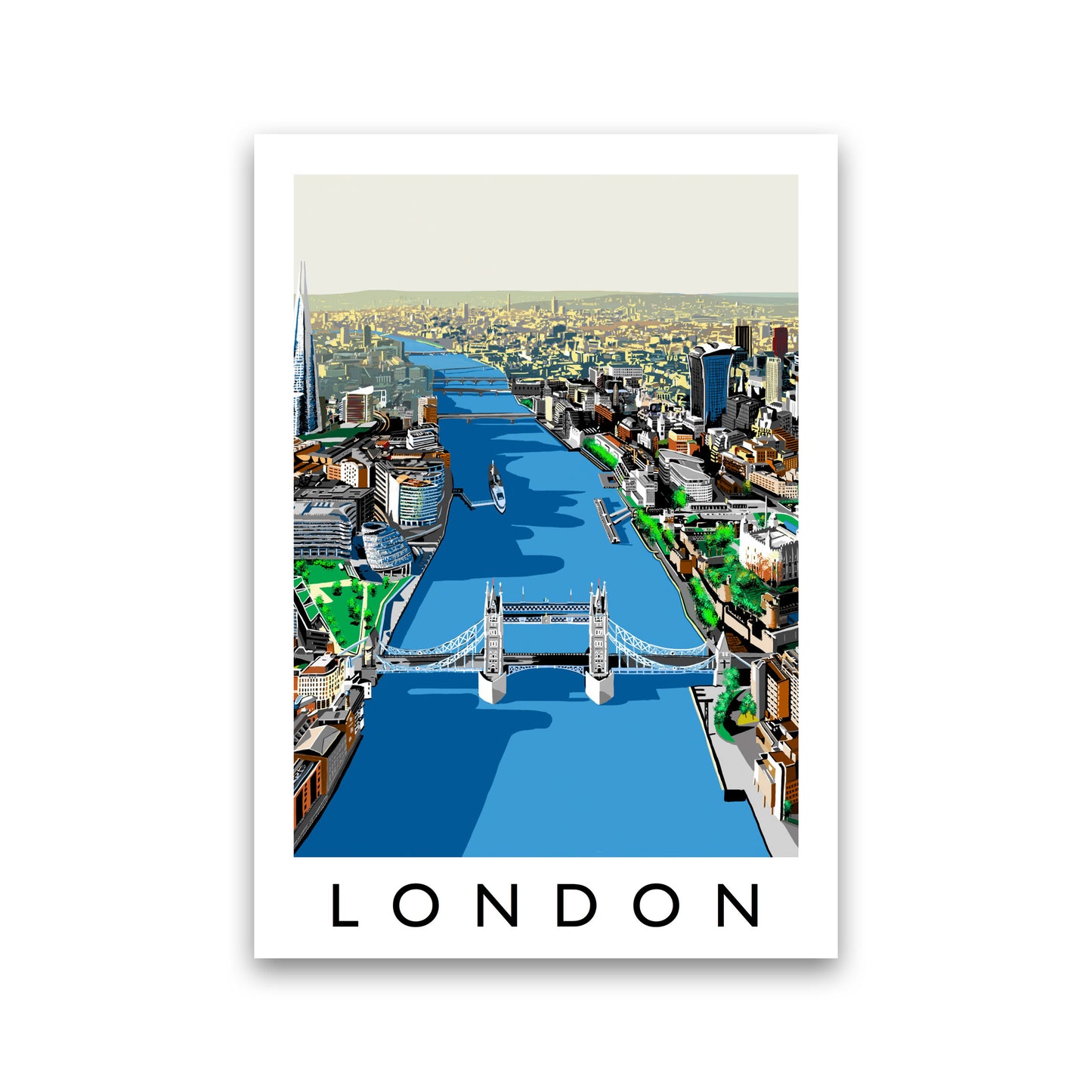 London Travel Art Print by Richard O'Neill