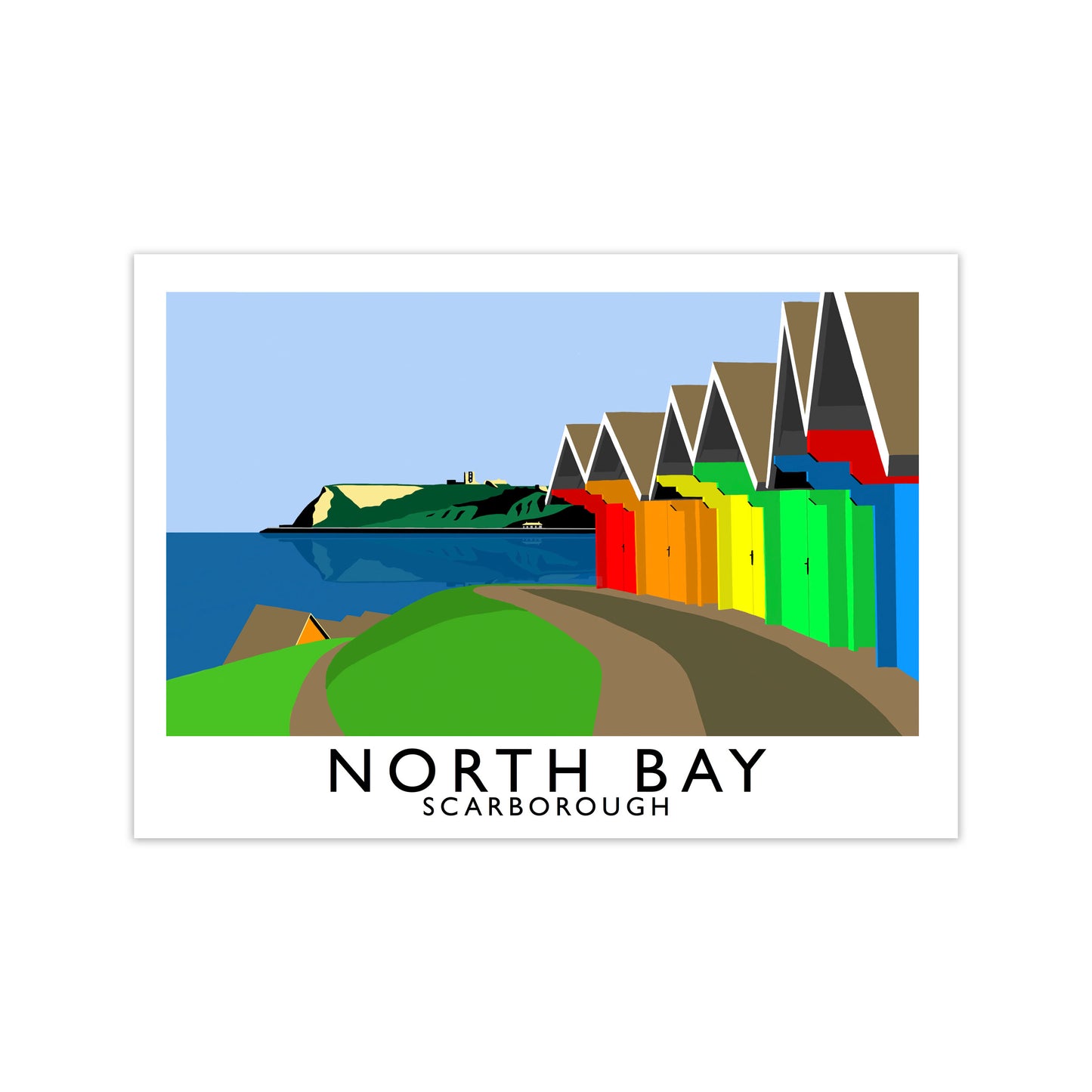 North Bay Scarborough North Yorkshire Coast Art Print by Richard O'Neill