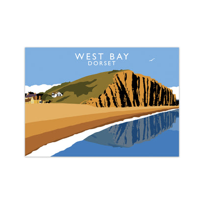 West Bay Dorset Framed Digital Art Print by Richard O'Neill