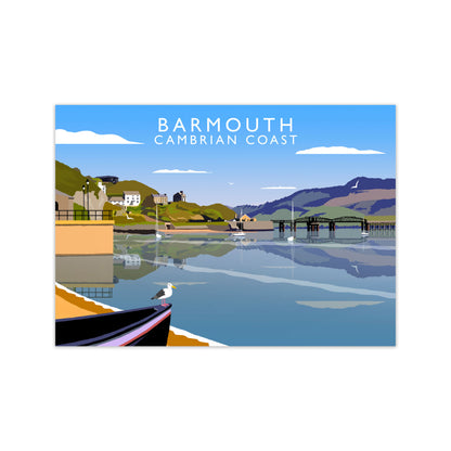 Barmouth Cambrian Coast Framed Digital Art Print by Richard O'Neill