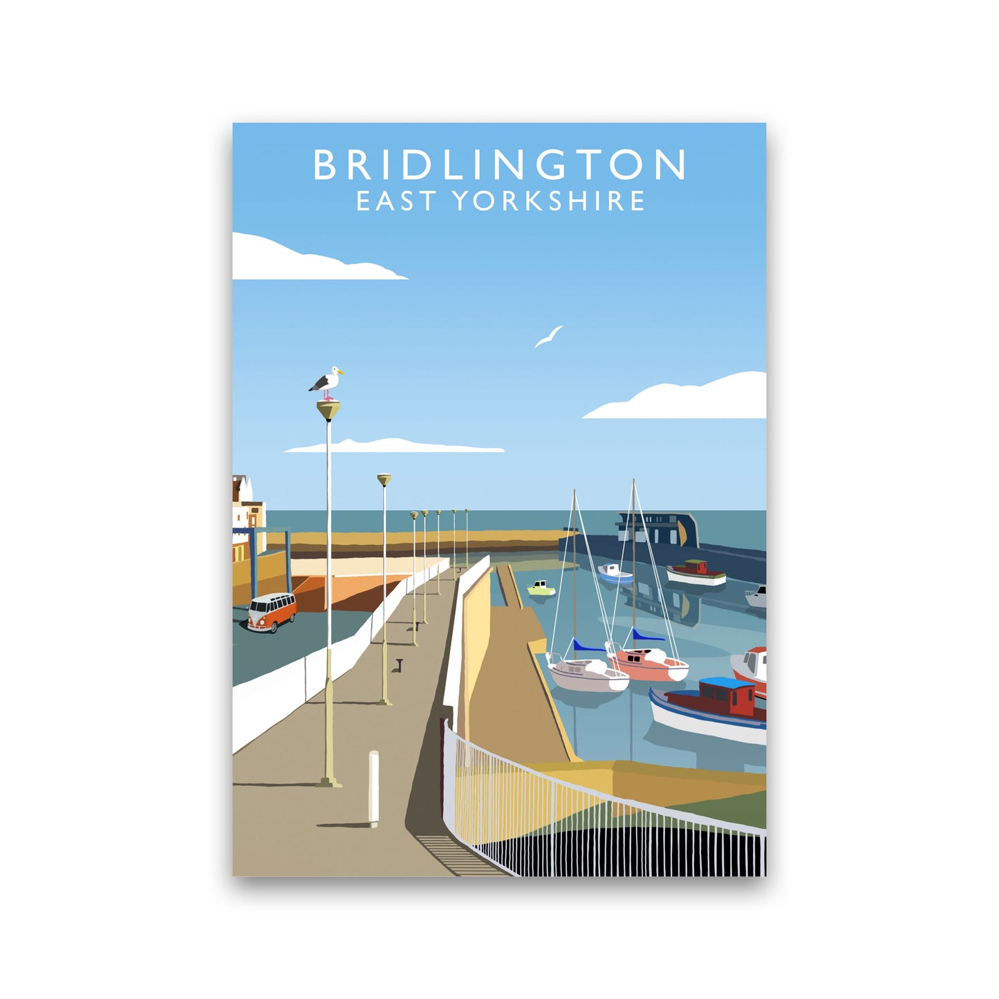 Bridlington East Yorkshire Framed Digital Art Print by Richard O'Neill