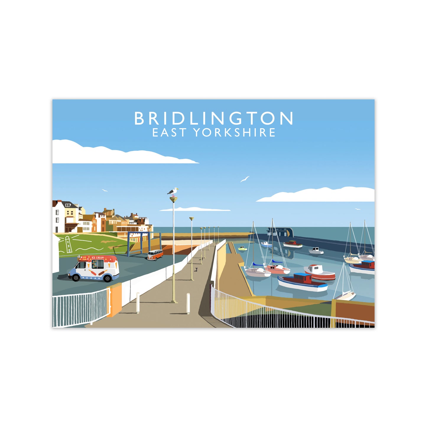 Bridlington East Yorkshire Art Print by Richard O'Neill