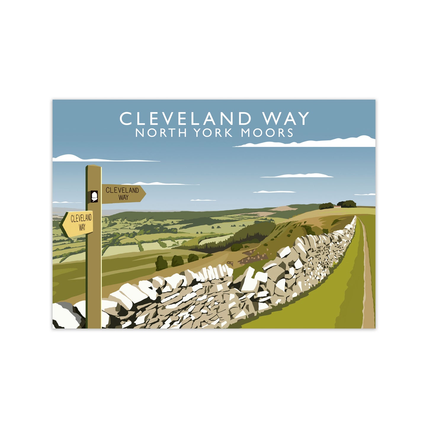 Cleveland Way North York Moors Art Print by Richard O'Neill