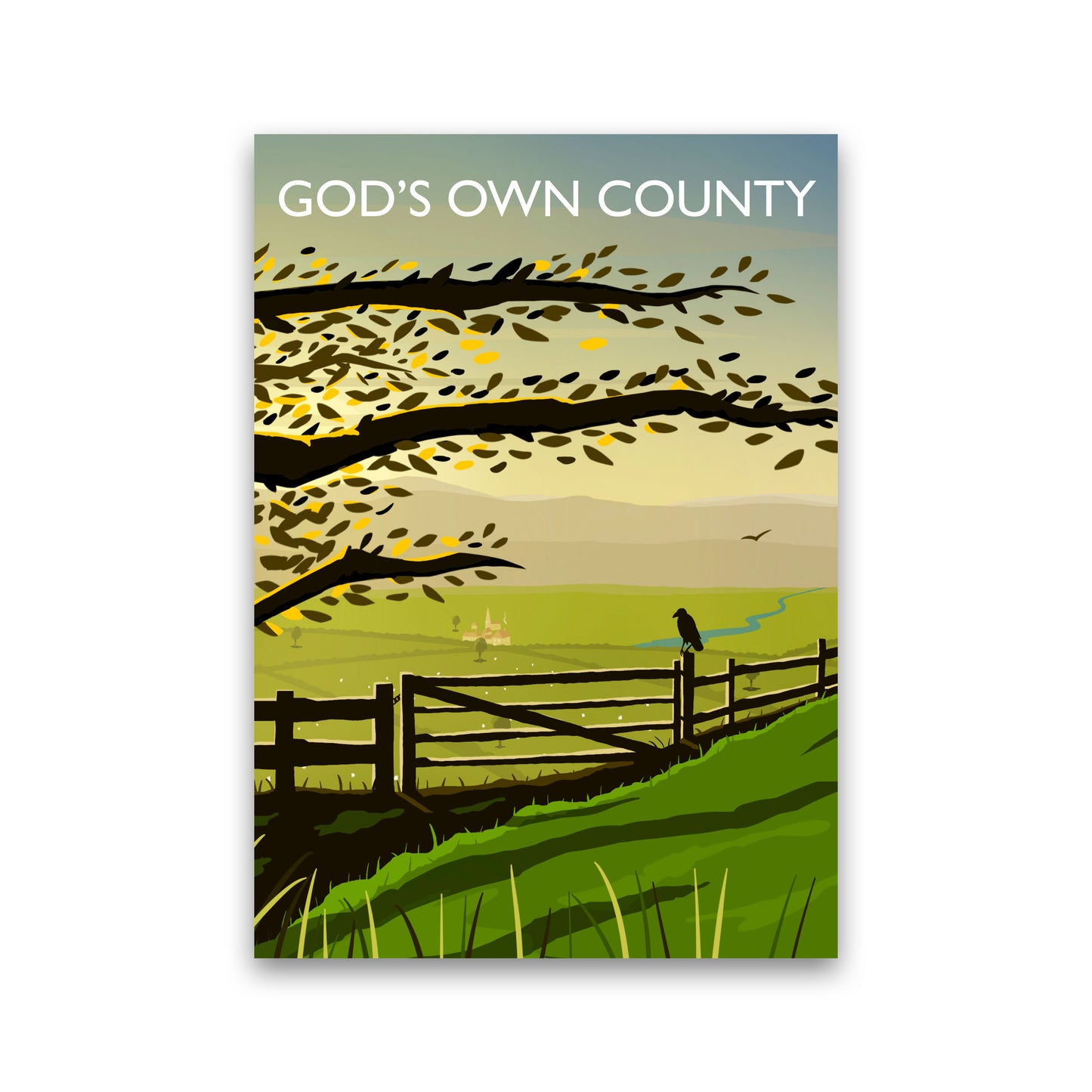 God's Own County Art Print by Richard O'Neill