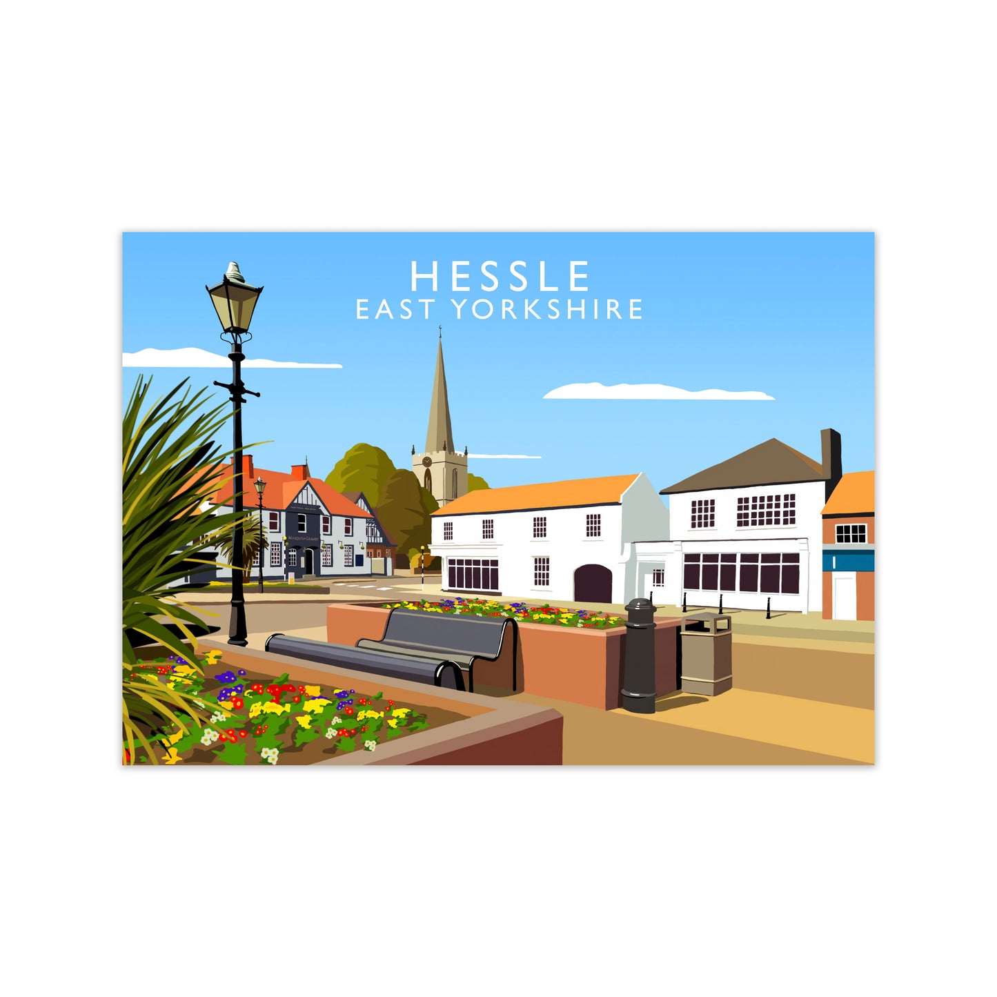 Hessle East Yorkshire Framed Digital Art Print by Richard O'Neill