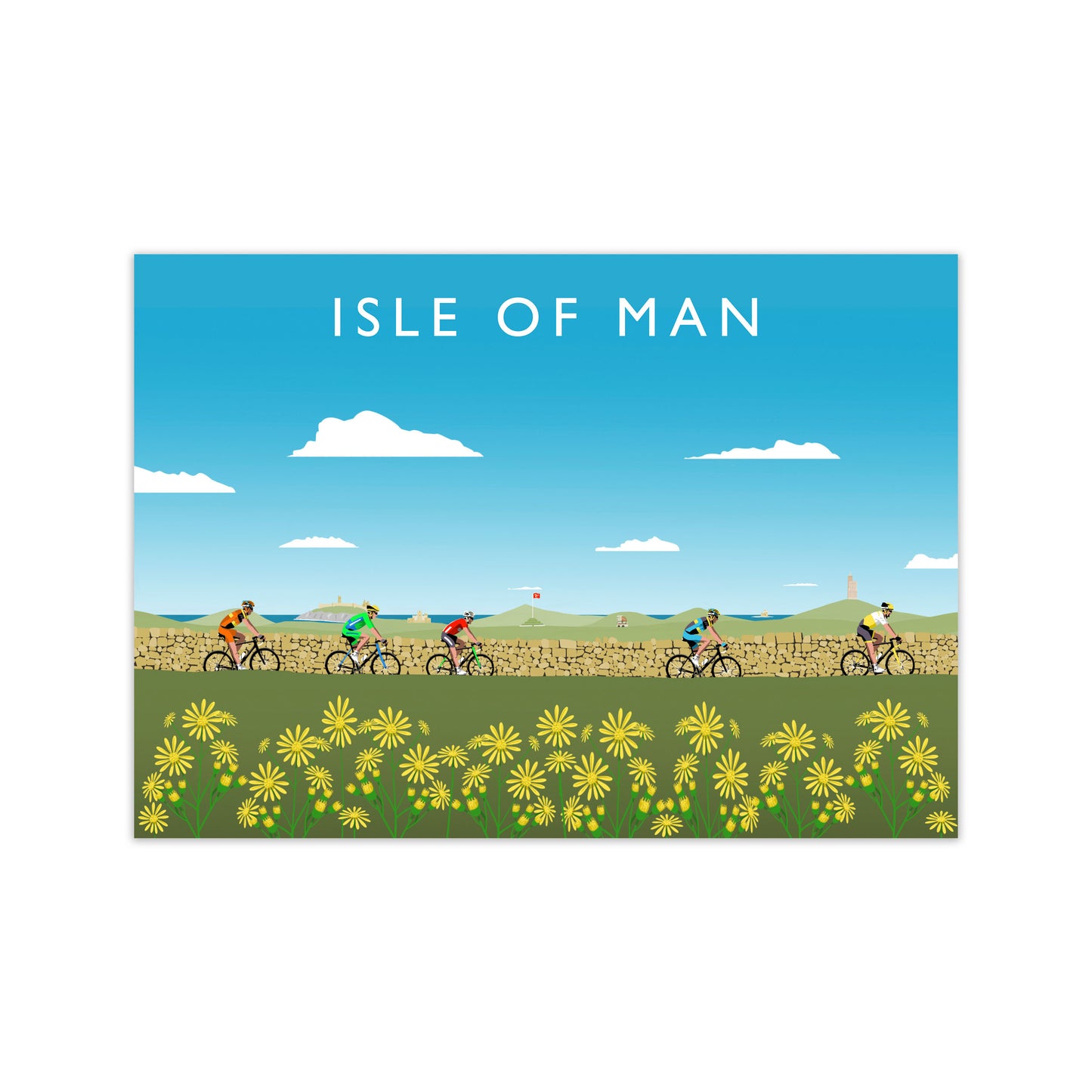 Isle Of Man Cycling (Landscape) by Richard O'Neill