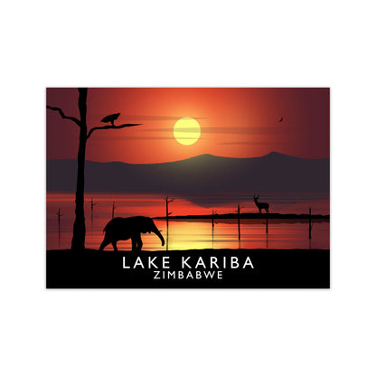 Lake Kariba Zimbabwe Framed Digital Art Print by Richard O'Neill