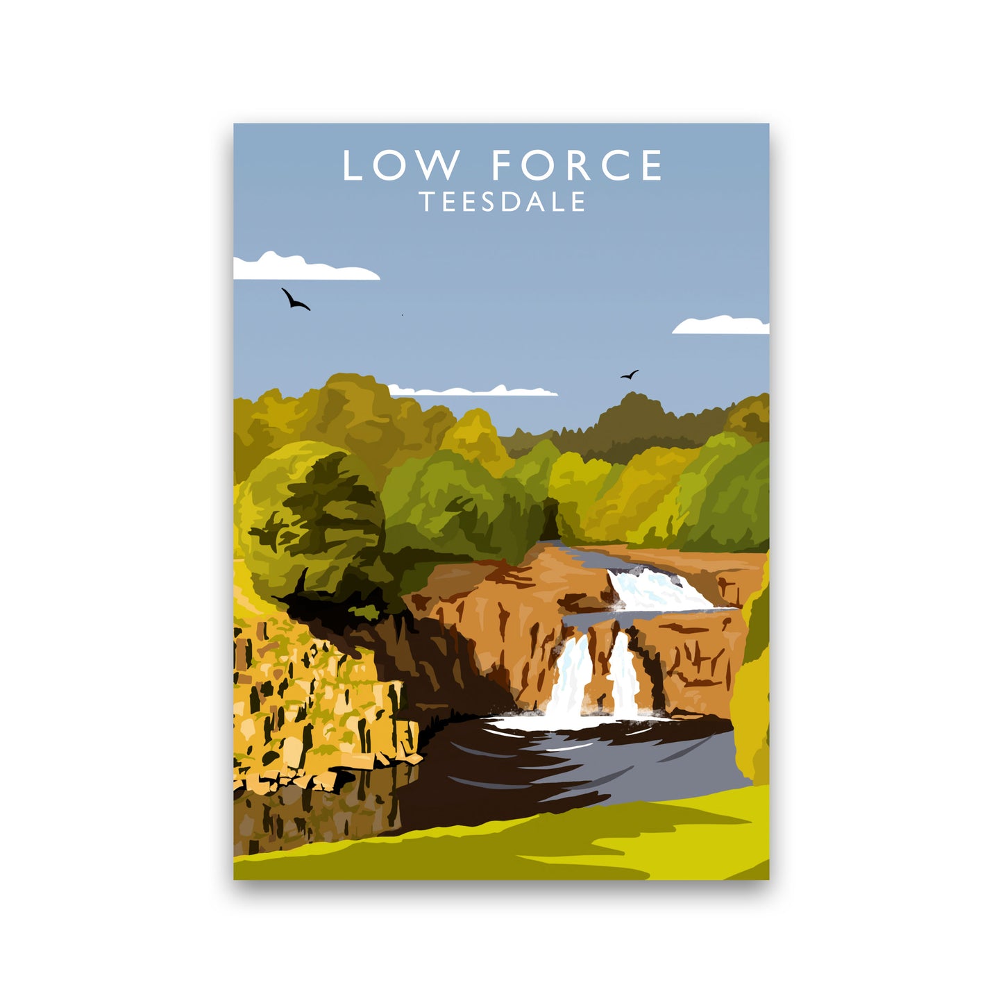 Low Force Teesdale (Portrait) by Richard O'Neill Richard O'Neill