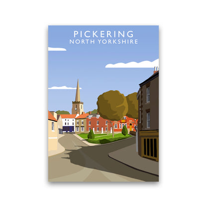 Pickering (Portrait) by Richard O'Neill Yorkshire Art Print, Travel Poster