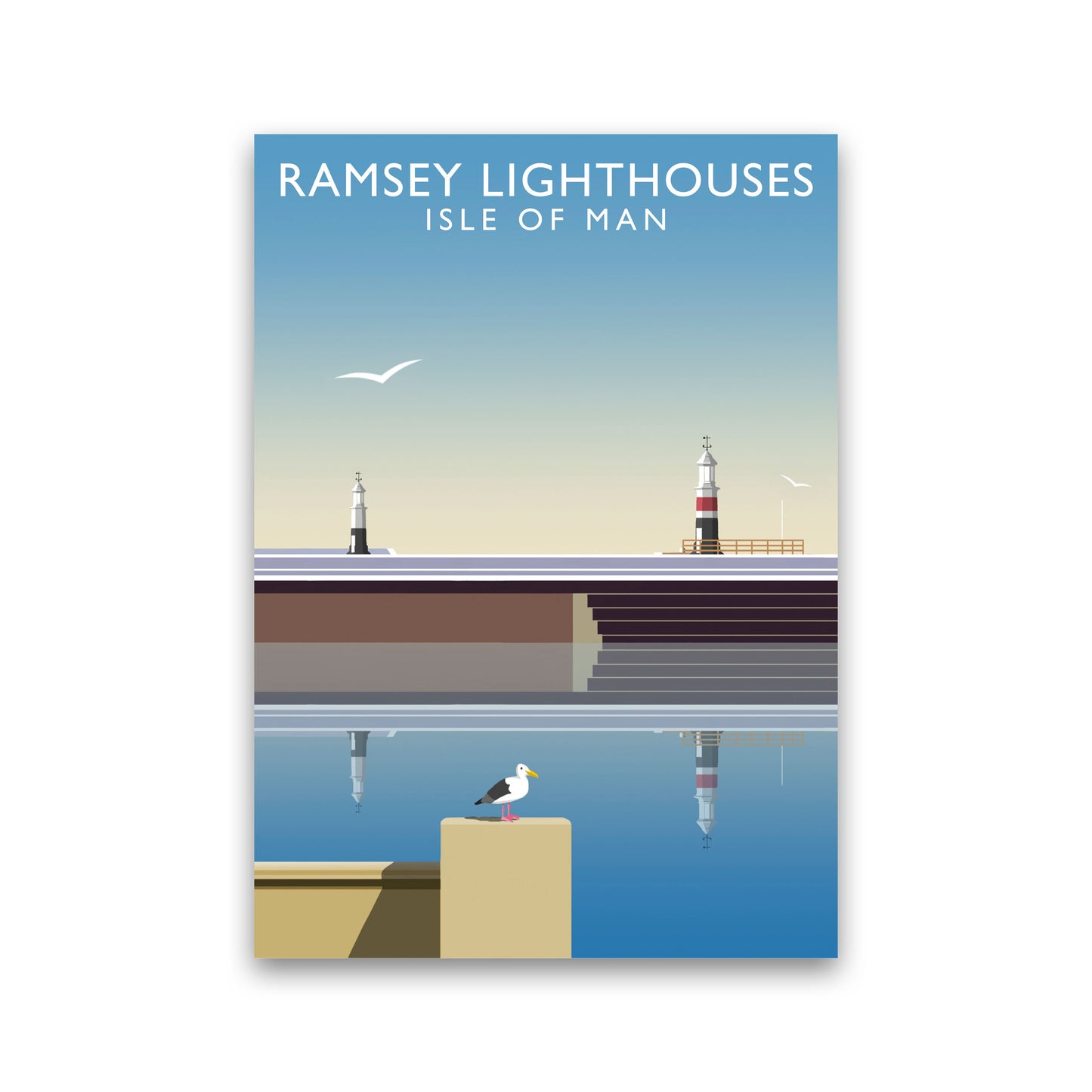 Ramsey Lighthouses (Portrait) by Richard O'Neill