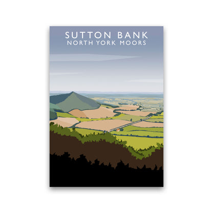 Sutton Bank (Portrait) by Richard O'Neill Yorkshire Art Print, Travel Poster