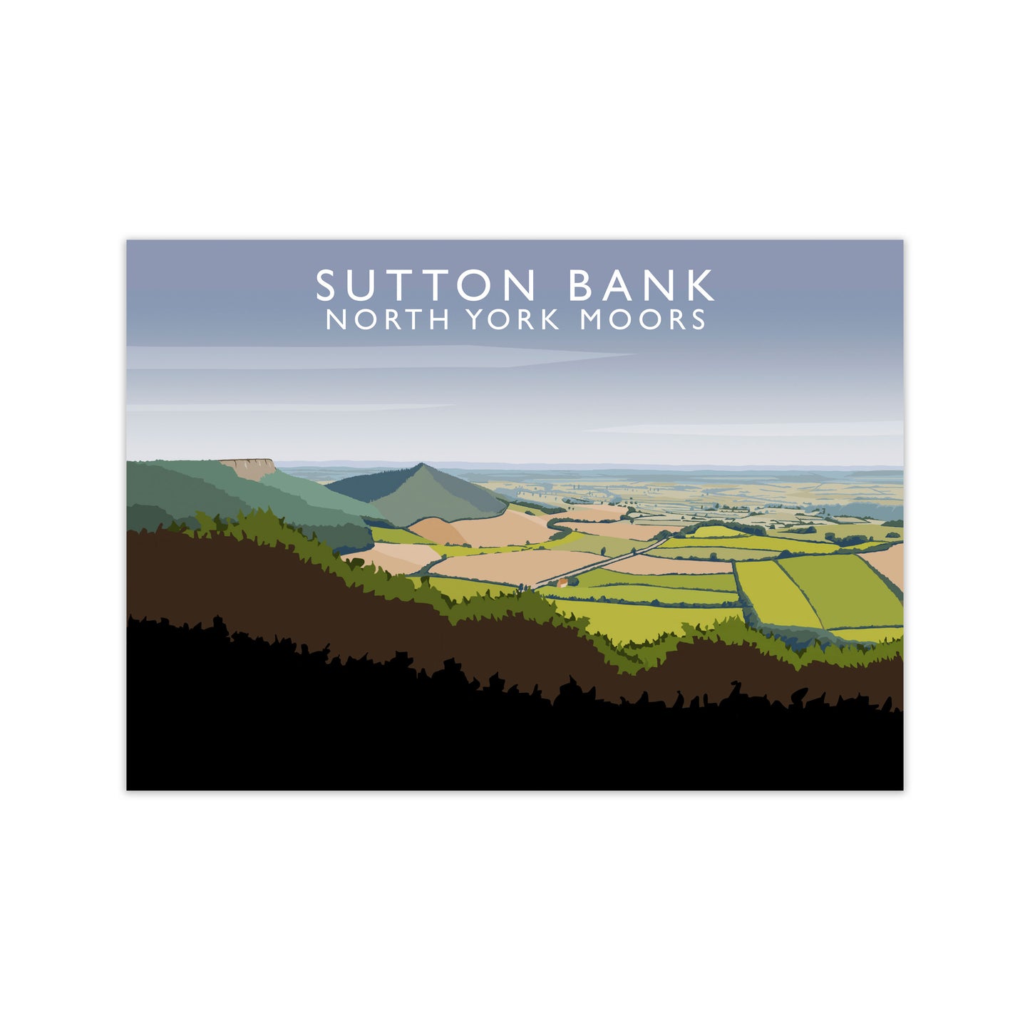 Sutton Bank North York Moors Art Print by Richard O'Neill