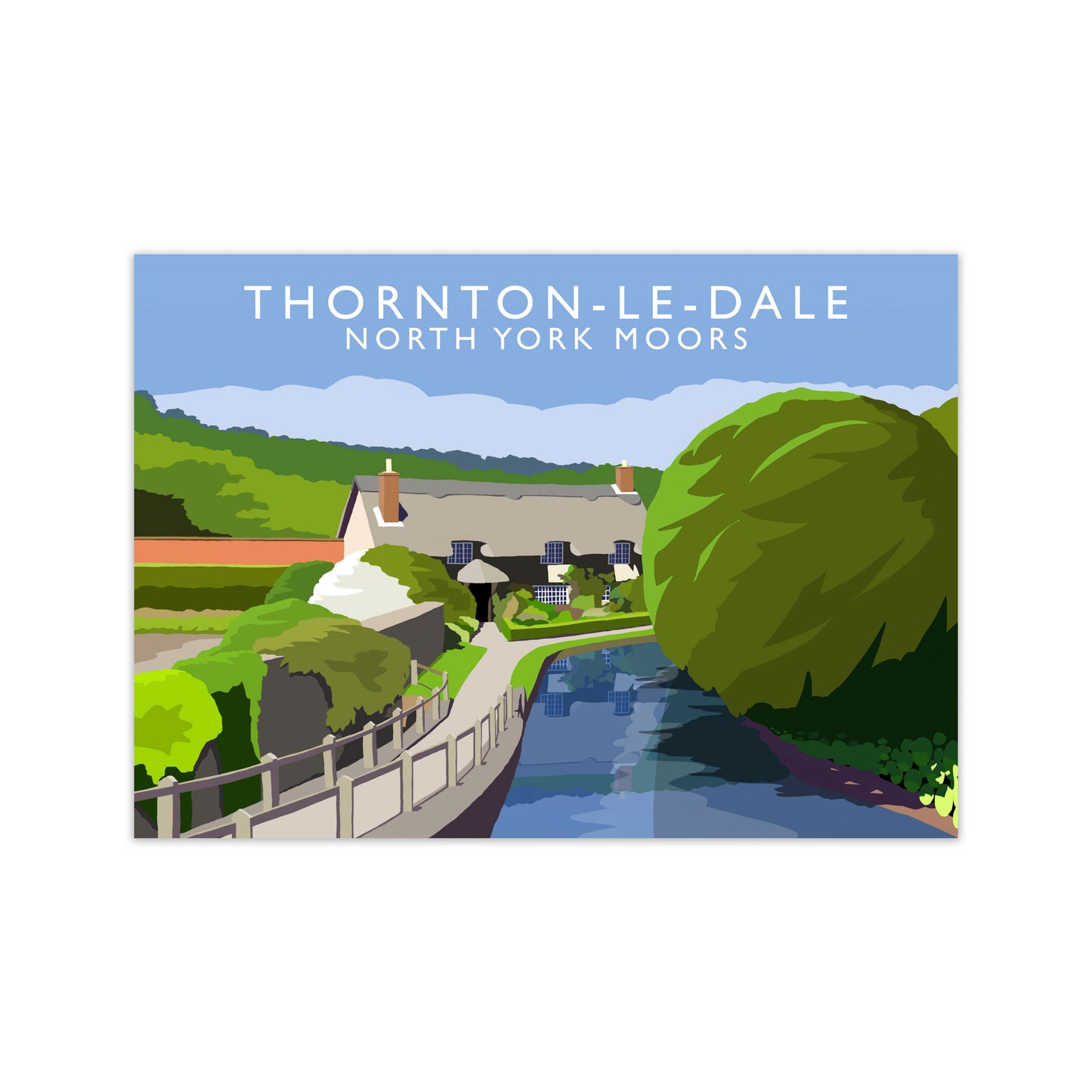 Thornton-Le-Dale (Landscape) by Richard O'Neill Yorkshire Art Print