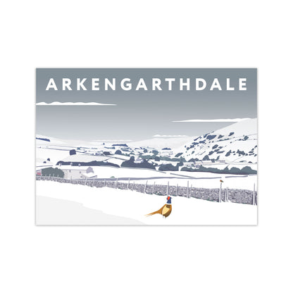 Arkengarthdale In Snow by Richard O'Neill