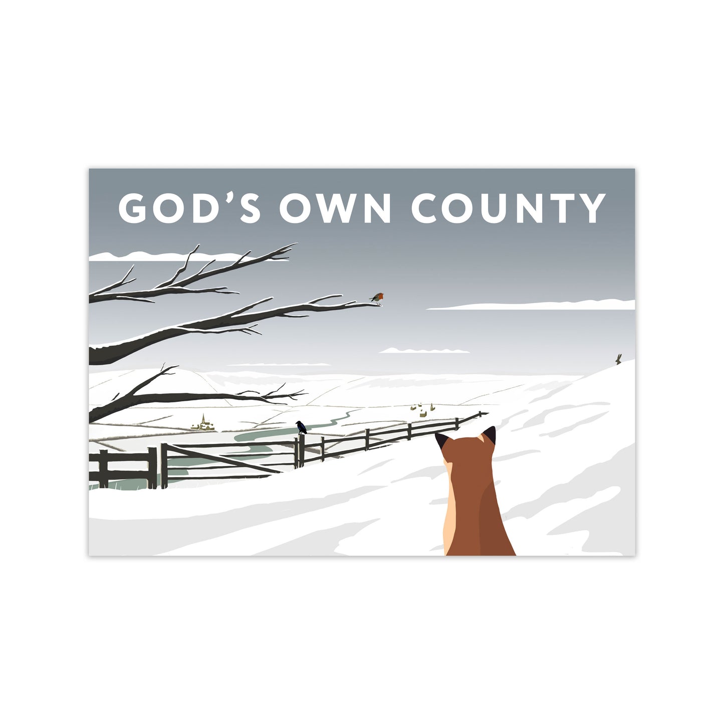 Gods Own County Snow by Richard O'Neill