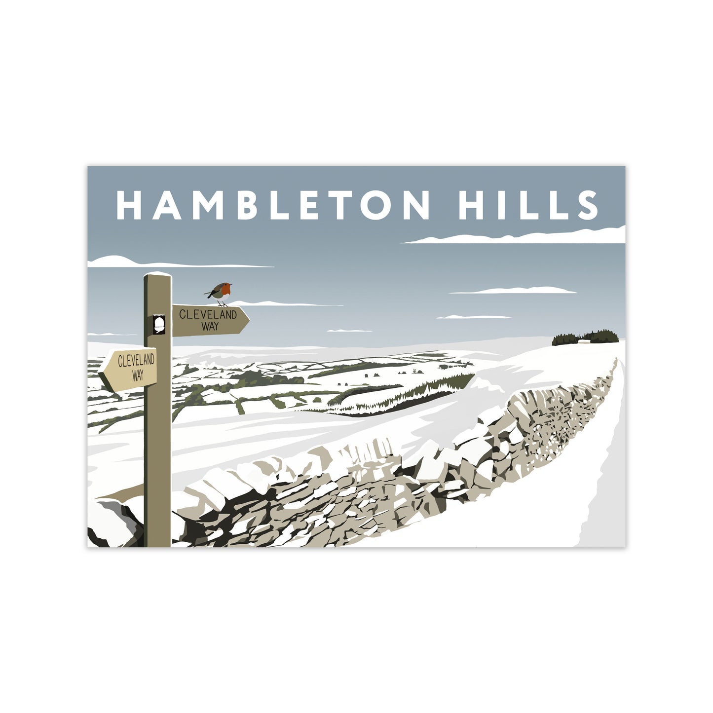 Hambleton Hills In Snow by Richard O'Neill