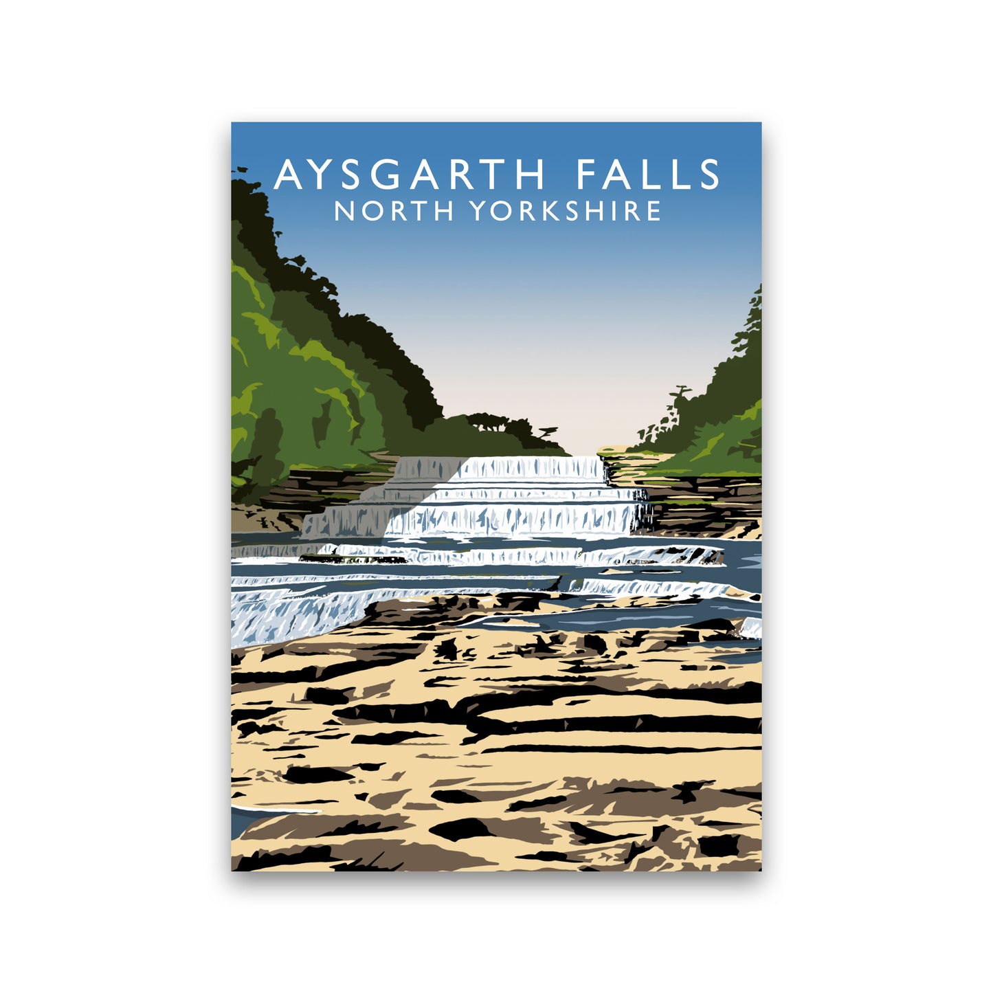 Aysgarth Falls2 Portrait by Richard O'Neill