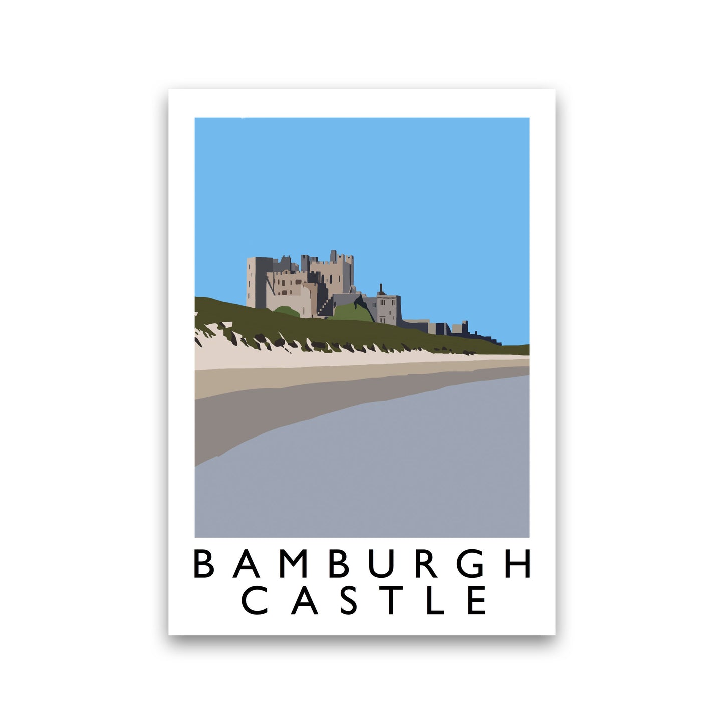 Bamburgh Castle Portrait by Richard O'Neill