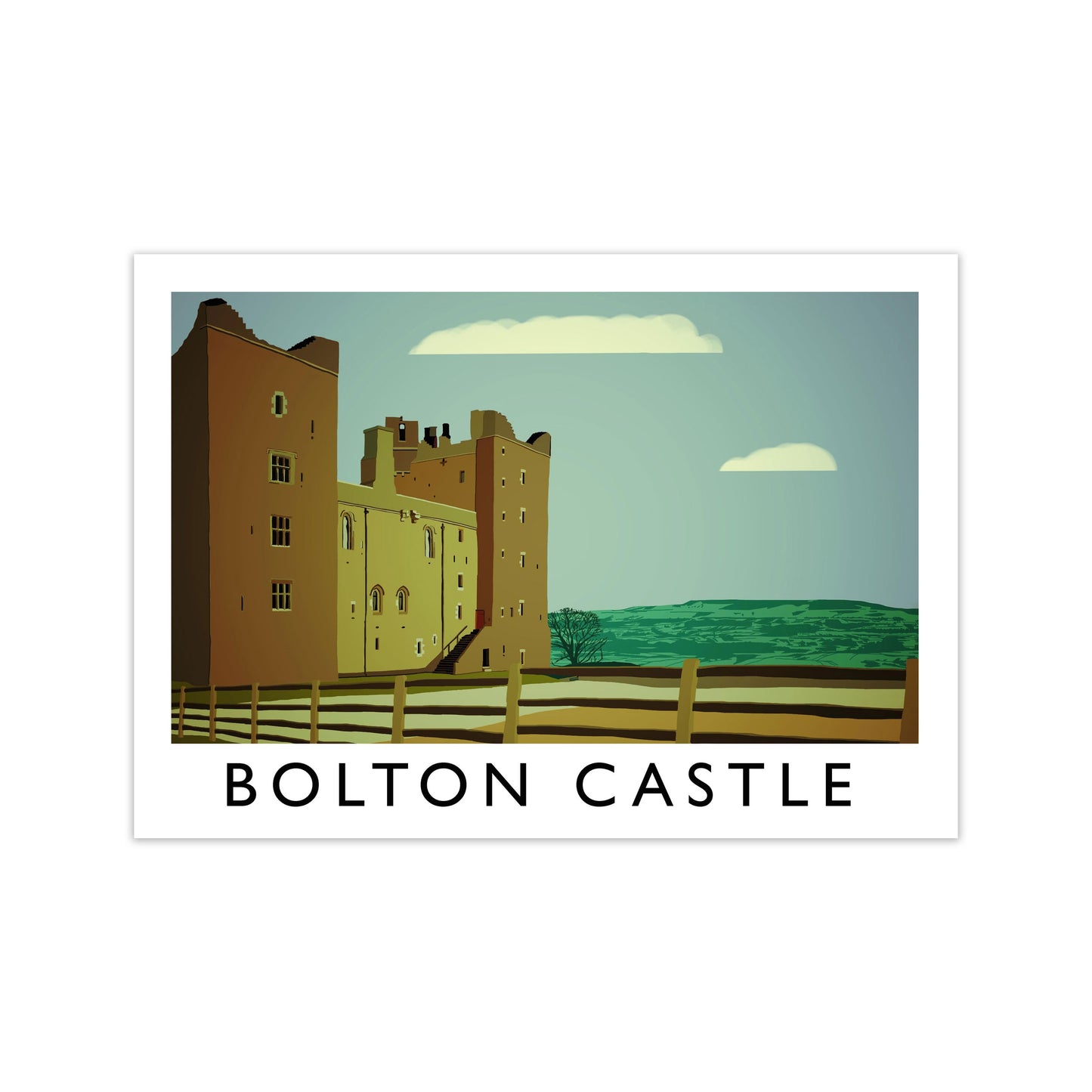 Bolton Castle Art Print by Richard O'Neill