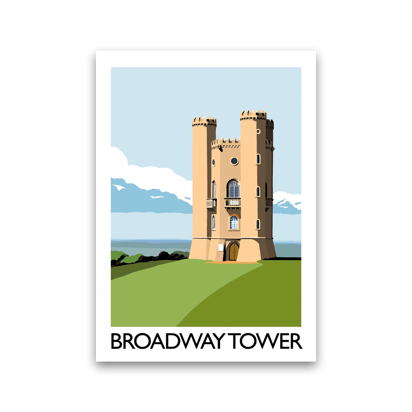 Broadway Tower Portrait Art Print by Richard O'Neill