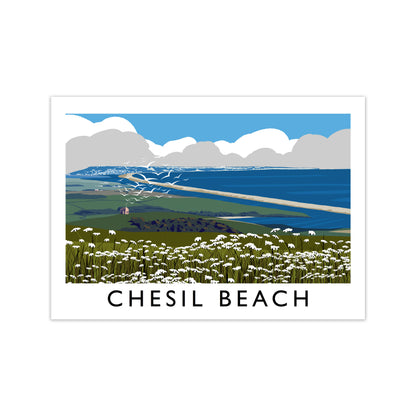 Chesil Beach Framed Digital Art Print by Richard O'Neill