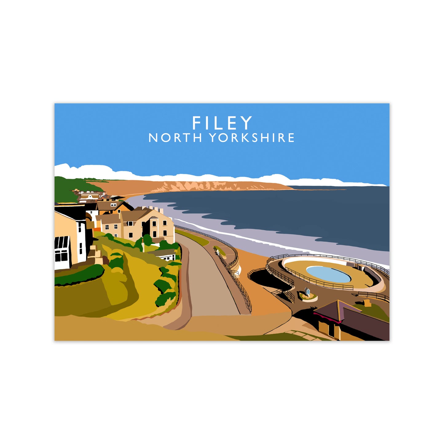 Filey North Yorkshire Art Print by Richard O'Neill