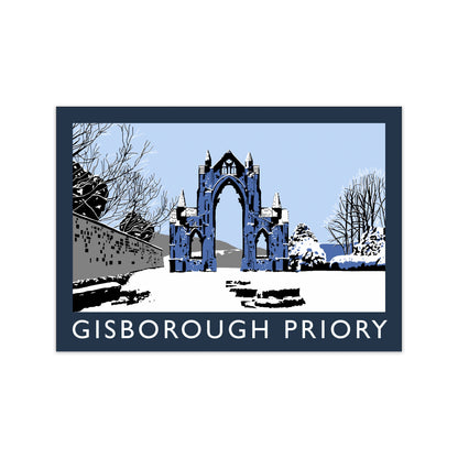 Gisborough Priory In Snow by Richard O'Neill