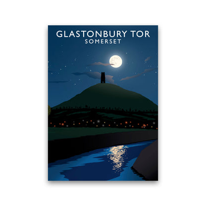 Glastonbury Tor Somerset Framed Digital Art Print by Richard O'Neill