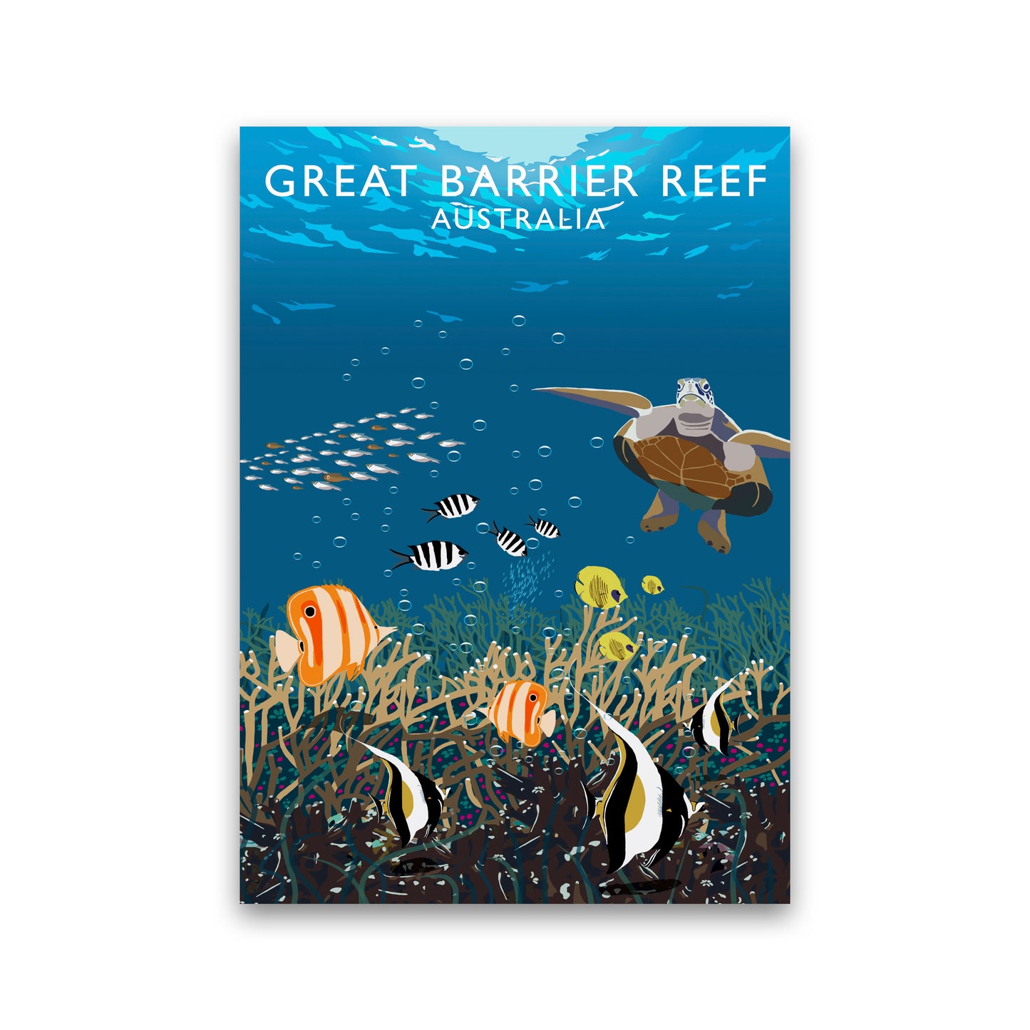 Great Barrier Reef Australia Art Print by Richard O'Neill