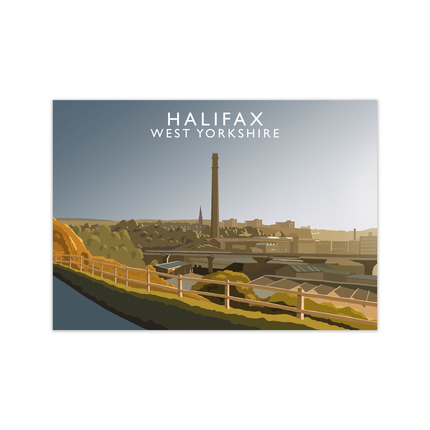 Halifax West Yorkshire Framed Digital Art Print by Richard O'Neill