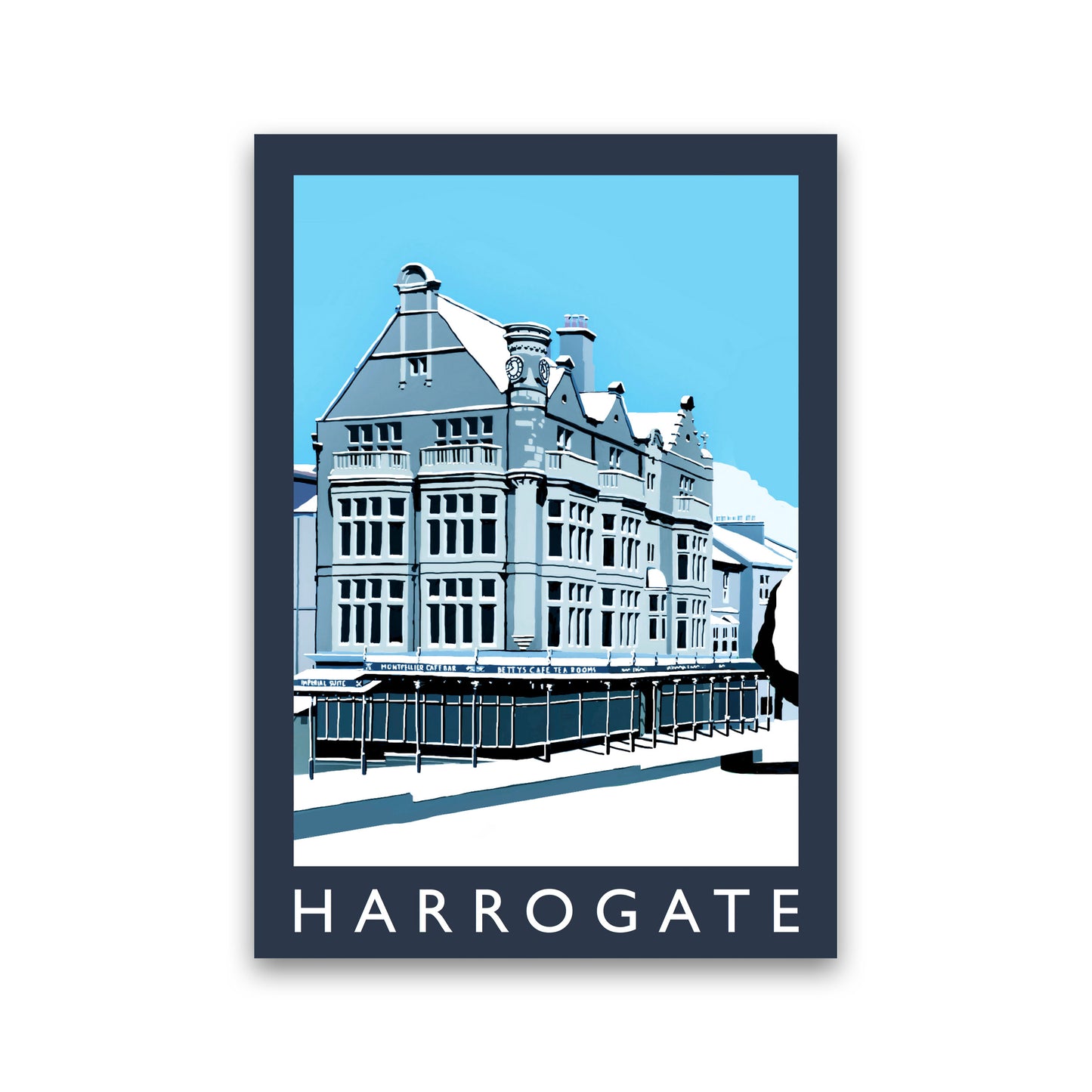 Harrogate Travel Art Print by Richard O'Neill, Framed Wall Art