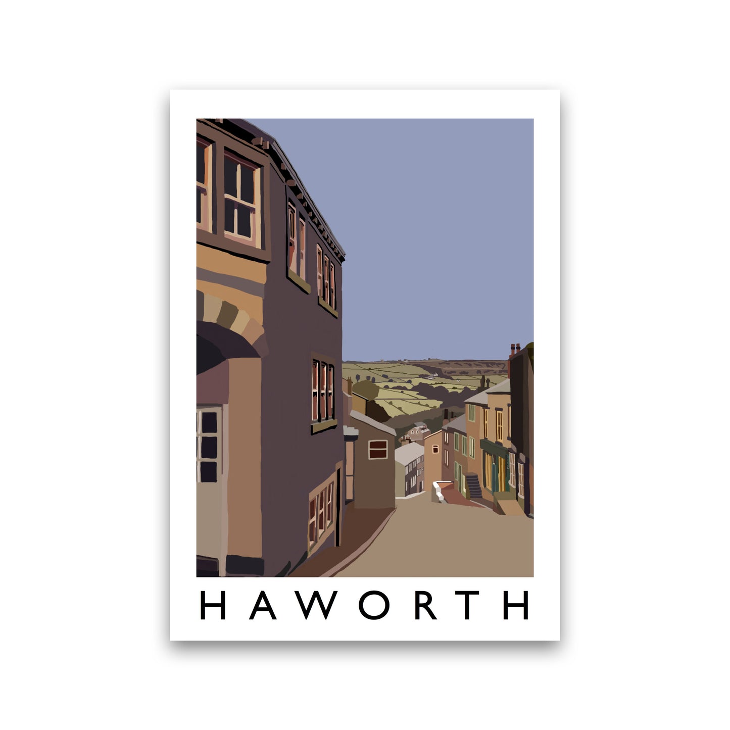 Haworth Travel Art Print by Richard O'Neill, Framed Wall Art