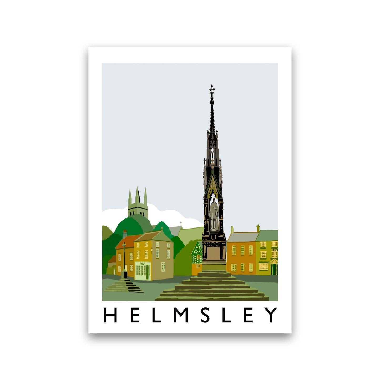 Helmsley Travel Art Print by Richard O'Neill, Framed Wall Art