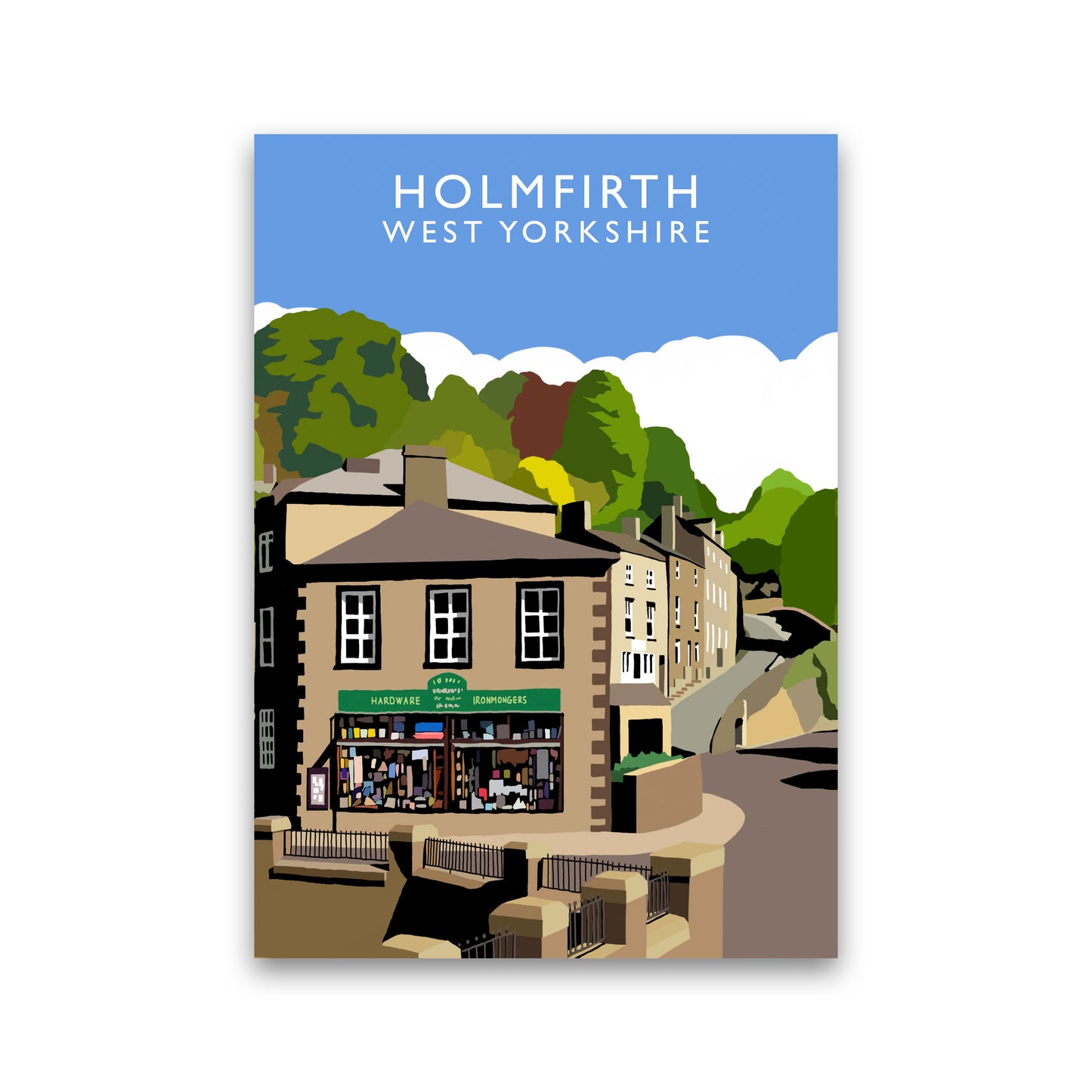 Holmfirth West Yorkshire Travel Art Print by Richard O'Neill