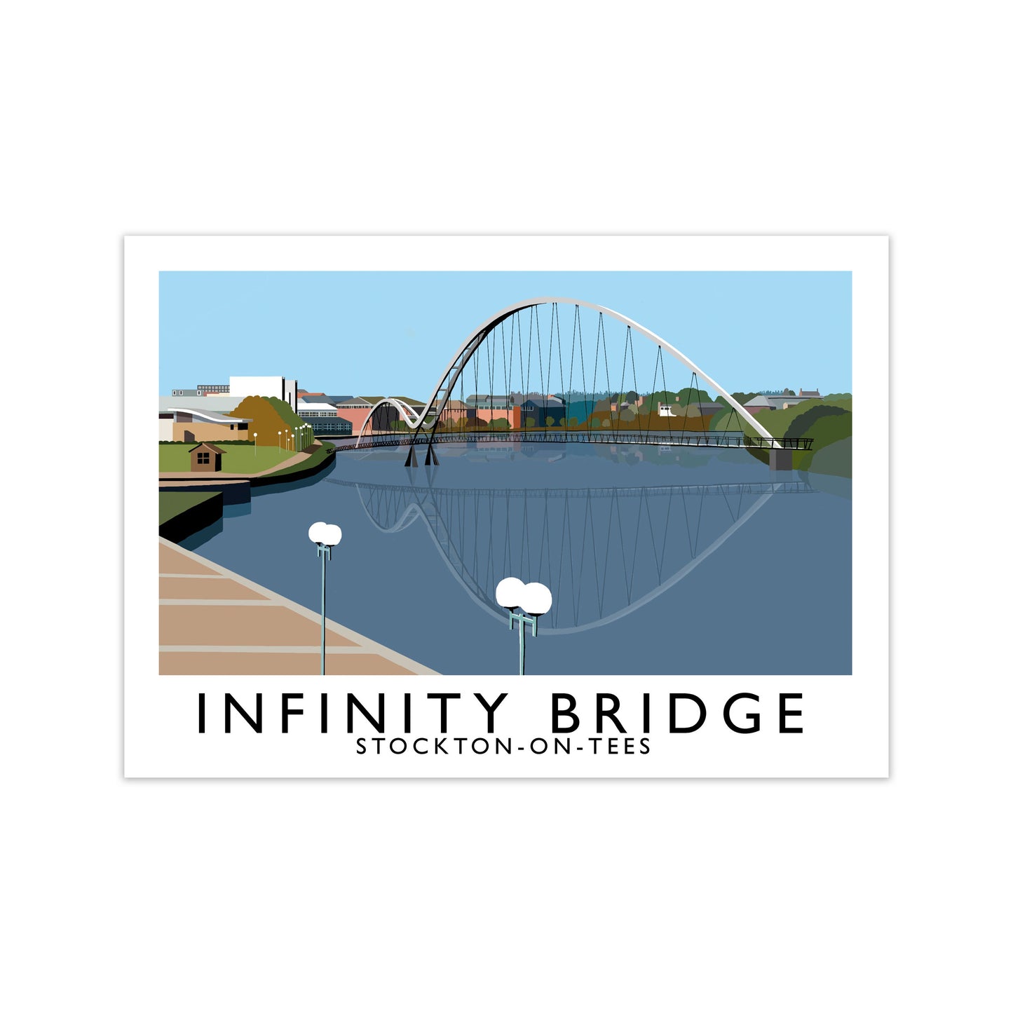 Infinity Bridge Stockton-On-Tees Art Print by Richard O'Neill