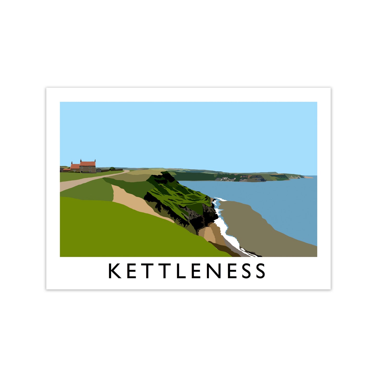 Kettleness Framed Digital Art Print by Richard O'Neill