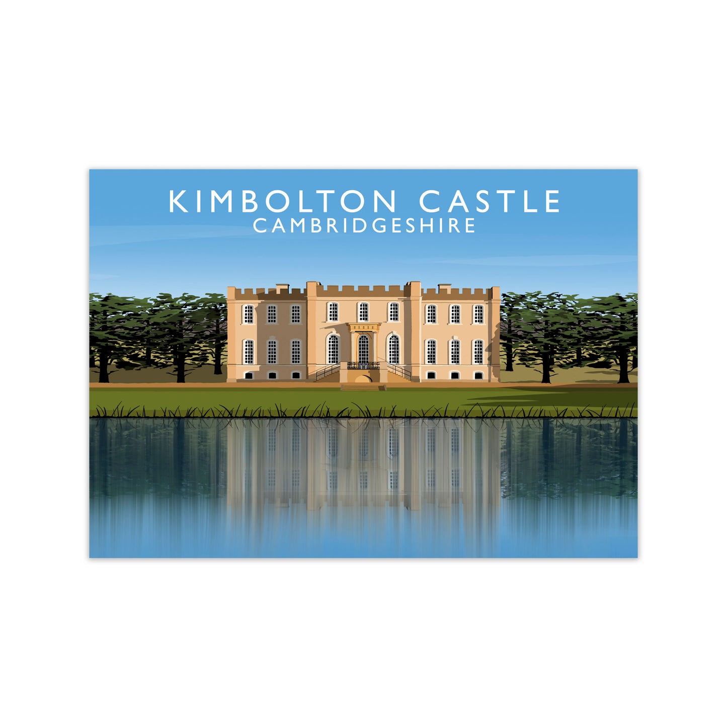 Kimbolton Castle Cambridgeshire Travel Art Print by Richard O'Neill