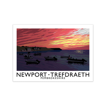Newport Trefdraeth Pembrokeshire Travel Art Print by Richard O'Neill