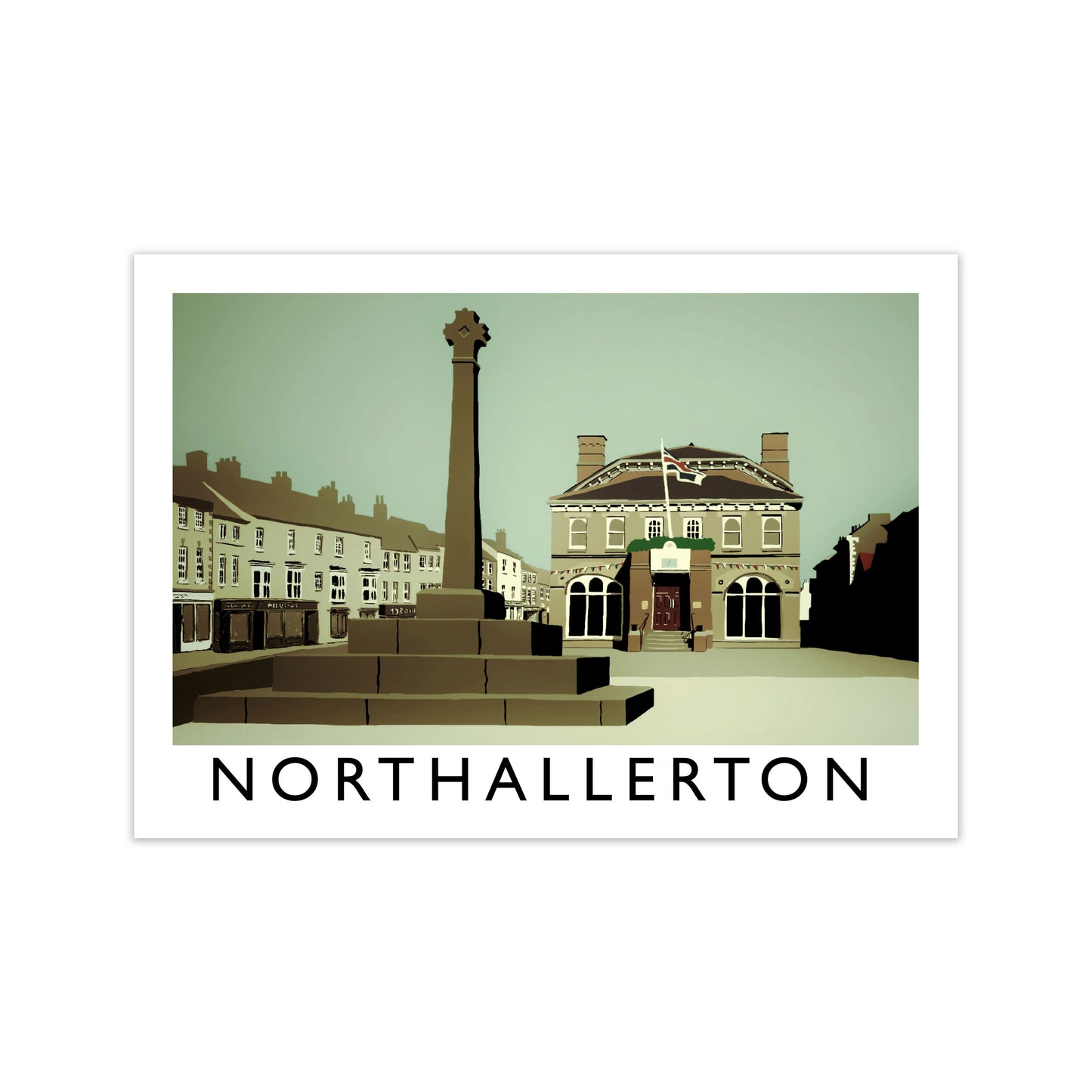 Northallerton Framed Digital Art Print by Richard O'Neill