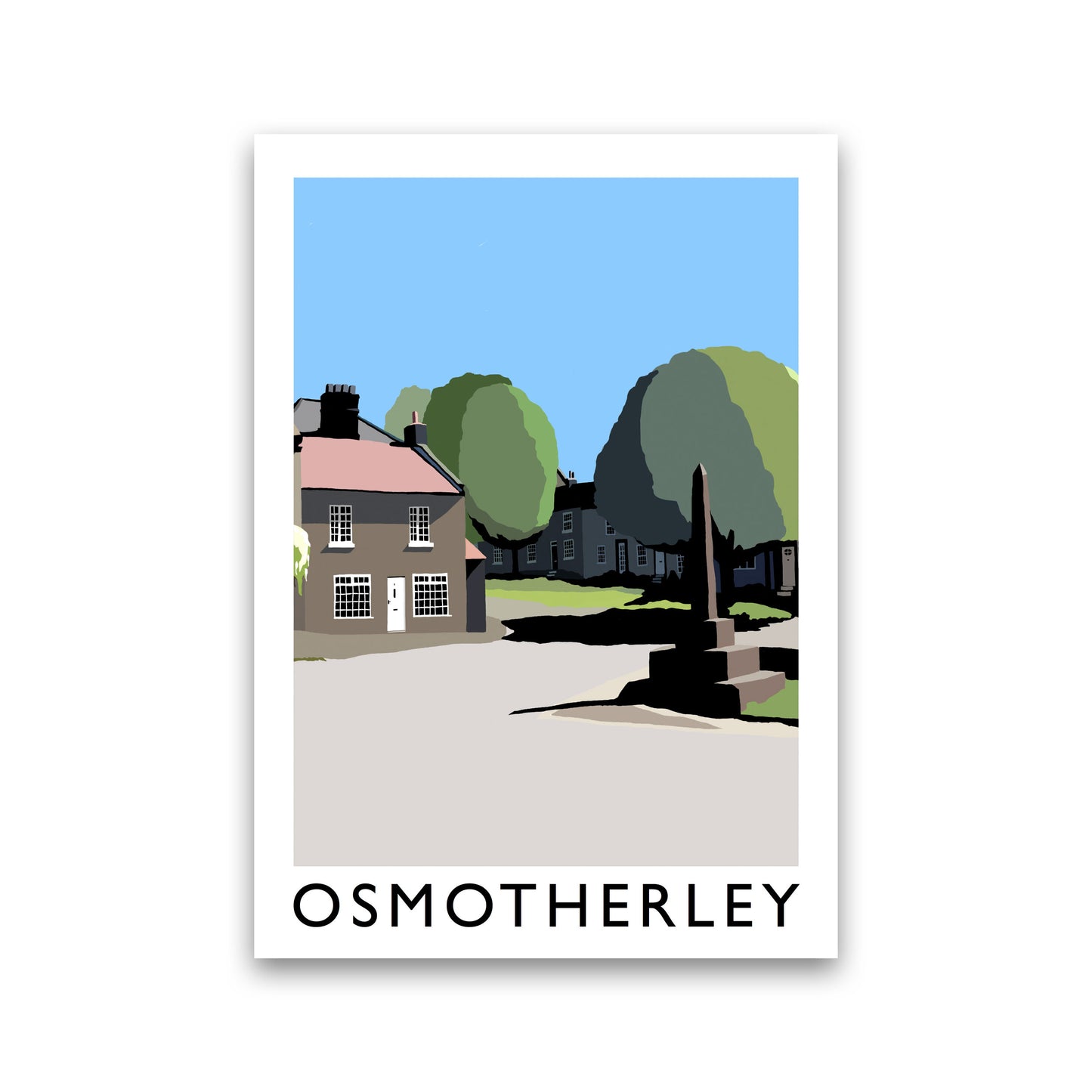 Osmotherley PortraitTravel Art Print by Richard O'Neill, Framed Wall Art