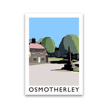 Osmotherley PortraitTravel Art Print by Richard O'Neill, Framed Wall Art