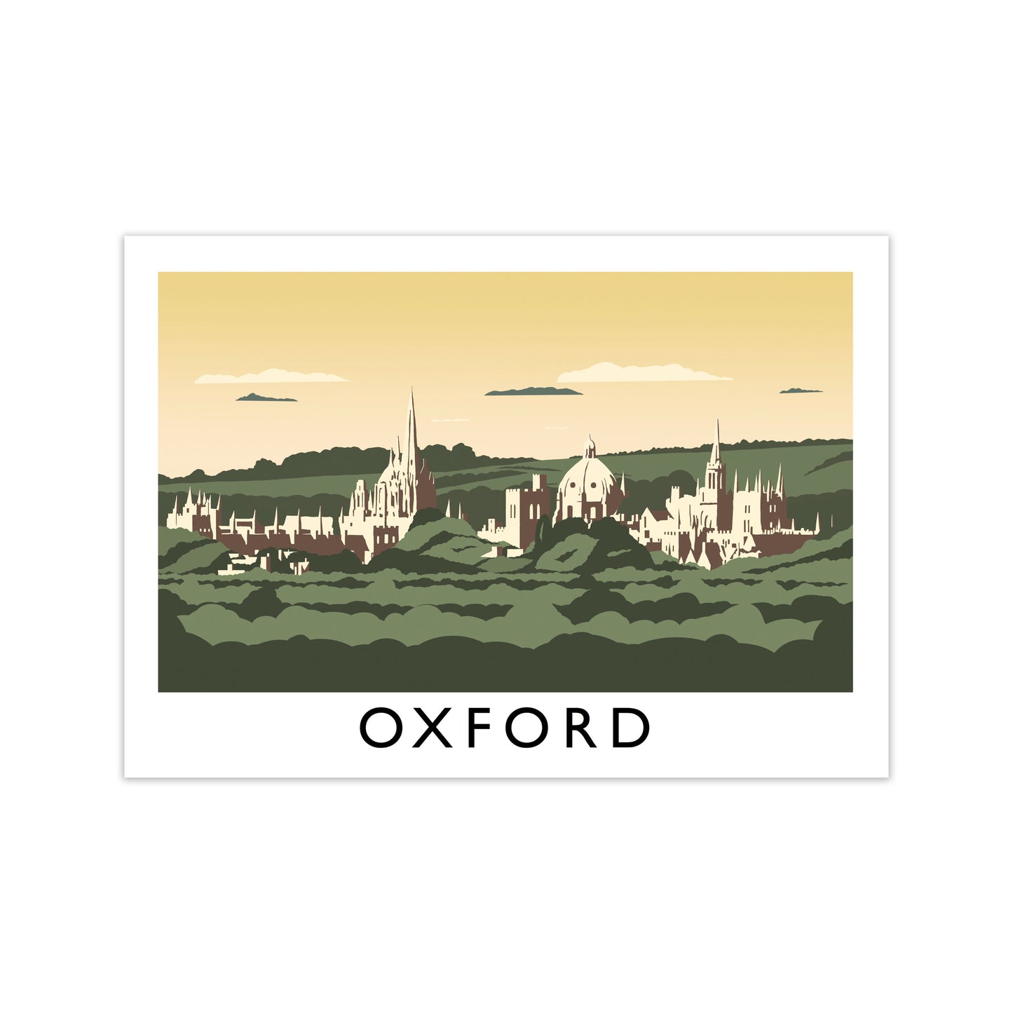 Oxford Art Print by Richard O'Neill, Framed Wall Art