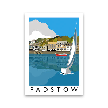 Padstow Framed Digital Art Print by Richard O'Neill, Framed Wall Art
