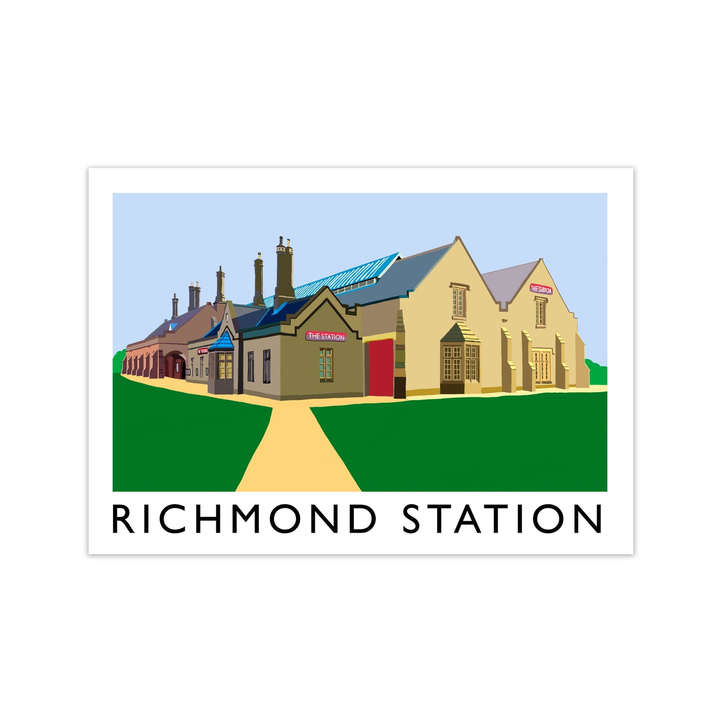 Richmond Station Travel Art Print by Richard O'Neill, Framed Wall Art